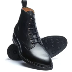 NPS Solovair Black Calf 6 Eye Derby Boot- Logger Boots|Derby Boots