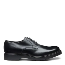 NPS Solovair Black Calf 4 Eye Plain Toe Gibson Shoe- Gibson Shoes|Logger Boots