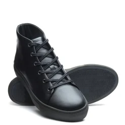 NPS Solovair Black Calf High Top Sneaker-Women Sneakers|Logger Boots