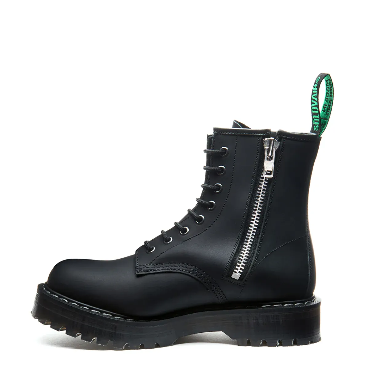 NPS Solovair 8 Eye Zipped Platform Derby Boot-Women Platform Boots|Zip Boots