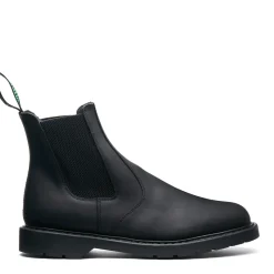 NPS Solovair Black Greasy Shearling Lined Dealer Boot-Women Shearling Lined Boots|Dealer Boots