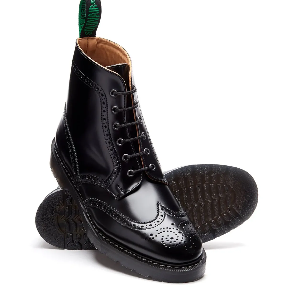 NPS Solovair 6 Eye Brogue Boot-Women Derby Boots|Logger Boots