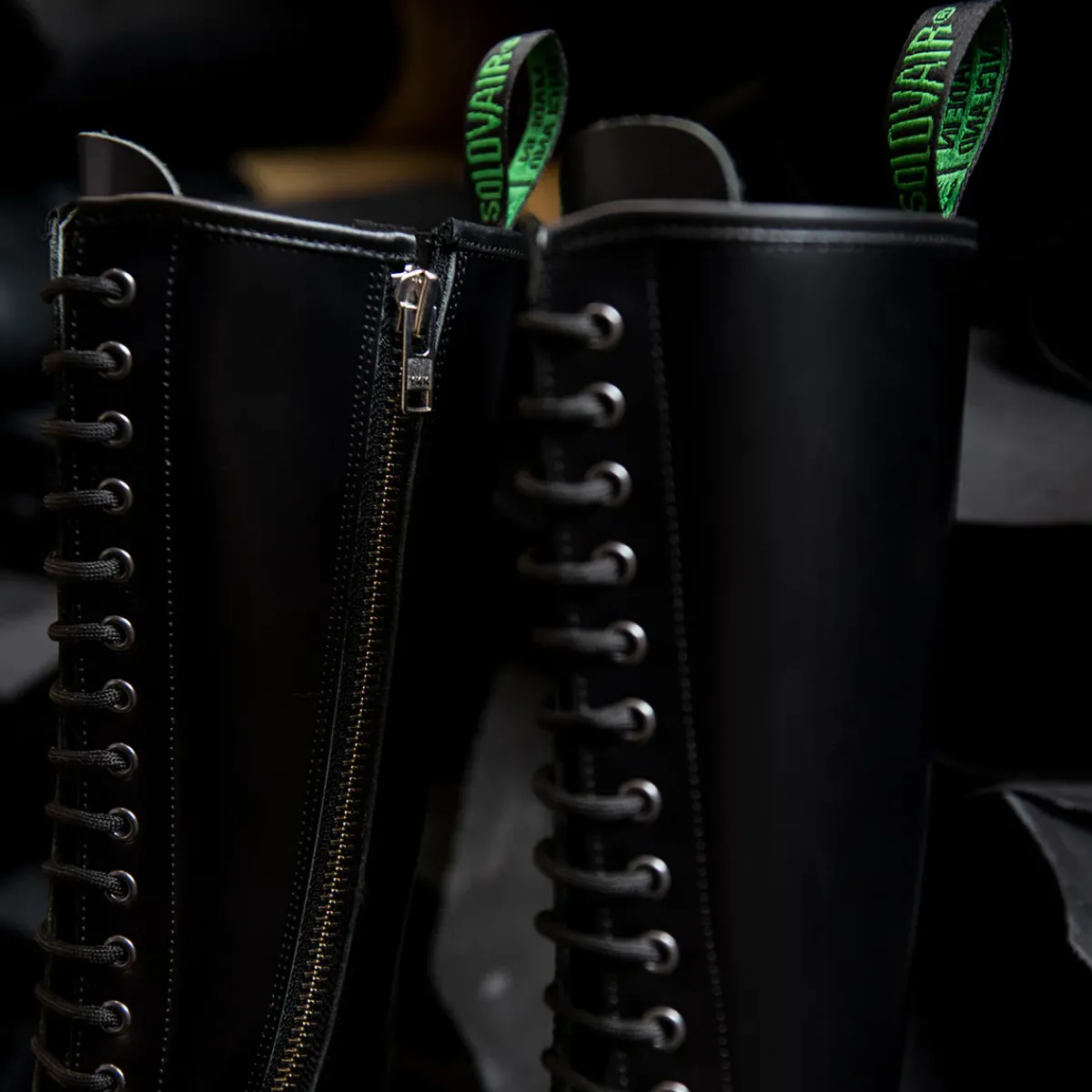NPS Solovair 20 Eye Zip Derby Boot-Women Derby Boots|Zip Boots