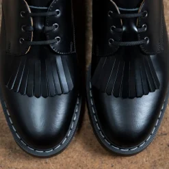 NPS Solovair Black Hi-Shine Gibson Shoe & Shoe Kiltie- Bundles|Logger Boots