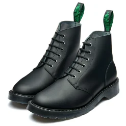 NPS Solovair Black Matte 6 Eye Astronaut Boot-Women Derby Boots|Astronaut Boots