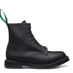 NPS Solovair Black Matte 8 Eye Derby Boot-Women Derby Boots|Logger Boots