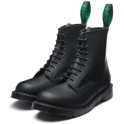 NPS Solovair Black Matte 8 Eye Derby Boot-Women Derby Boots|Logger Boots