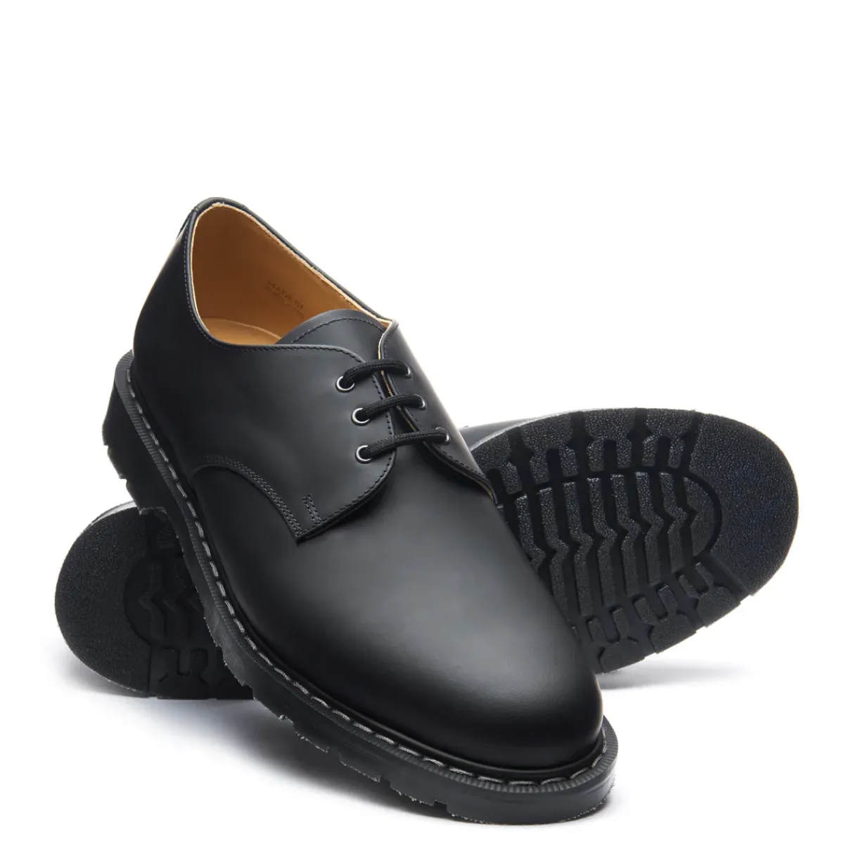 NPS Solovair Black Matte 3 Eye Gibson Shoe-Women Gibson Shoes|Gibson Shoes
