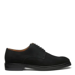 NPS Solovair Black Suede 5 Eye Derby Shoe- Gibson Shoes|Logger Boots