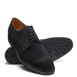NPS Solovair Black Suede 5 Eye Derby Shoe- Gibson Shoes|Logger Boots