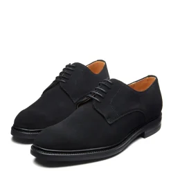 NPS Solovair Black Suede 5 Eye Derby Shoe- Gibson Shoes|Logger Boots