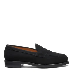 NPS Solovair Black Suede Penny Loafer- Loafers|Logger Boots