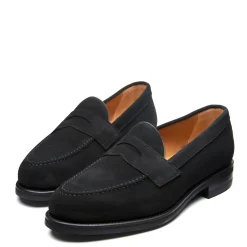 NPS Solovair Black Suede Penny Loafer- Loafers|Logger Boots