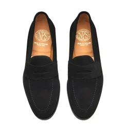 NPS Solovair Black Suede Penny Loafer- Loafers|Logger Boots