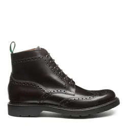 NPS Solovair Brown Calf 6 Eye Derby Brogue Boot- Logger Boots|Brogue Boots