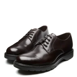 NPS Solovair Brown Calf 4 Eye Plain Toe Gibson Shoe- Gibson Shoes|Logger Boots