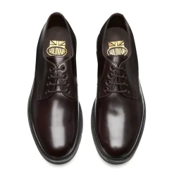 NPS Solovair Brown Calf 4 Eye Plain Toe Gibson Shoe- Gibson Shoes|Logger Boots