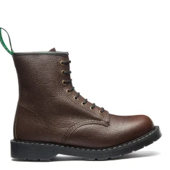 NPS Solovair Brown Country Calf Grain 8 Eye Derby Boot- Logger Boots|Derby Boots