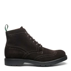 NPS Solovair Brown Suede 6 Eye Derby Brogue Boot- Logger Boots|Brogue Boots