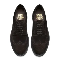 NPS Solovair Brown Suede 5 Eye Gibson Brogue Shoe- Gibson Shoes|Brogue Shoes