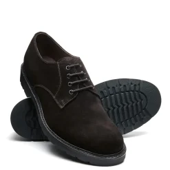 NPS Solovair Brown Suede 4 Eye Plain Toe Gibson Shoe- Gibson Shoes|Logger Boots