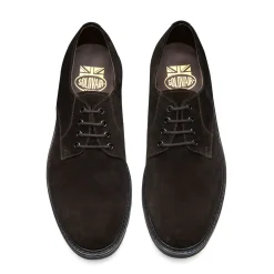 NPS Solovair Brown Suede 4 Eye Plain Toe Gibson Shoe- Gibson Shoes|Logger Boots