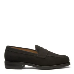 NPS Solovair Brown Suede Penny Loafer- Loafers|Logger Boots