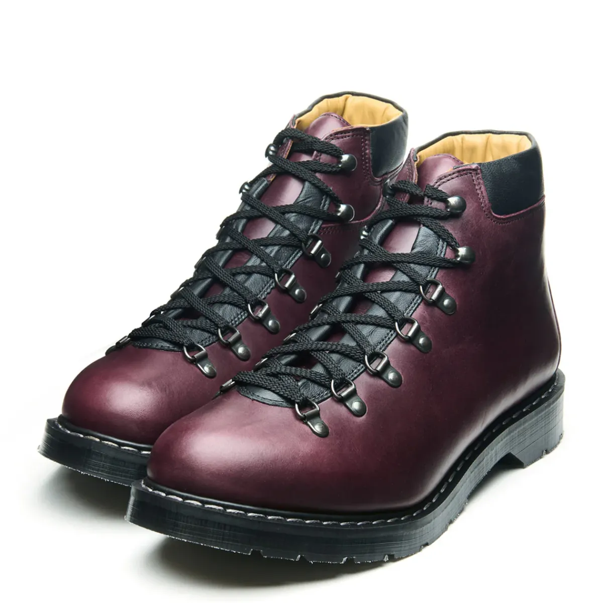 NPS Solovair Burgundy Gaucho Urban Hiker-Women Hiker Boots|Logger Boots