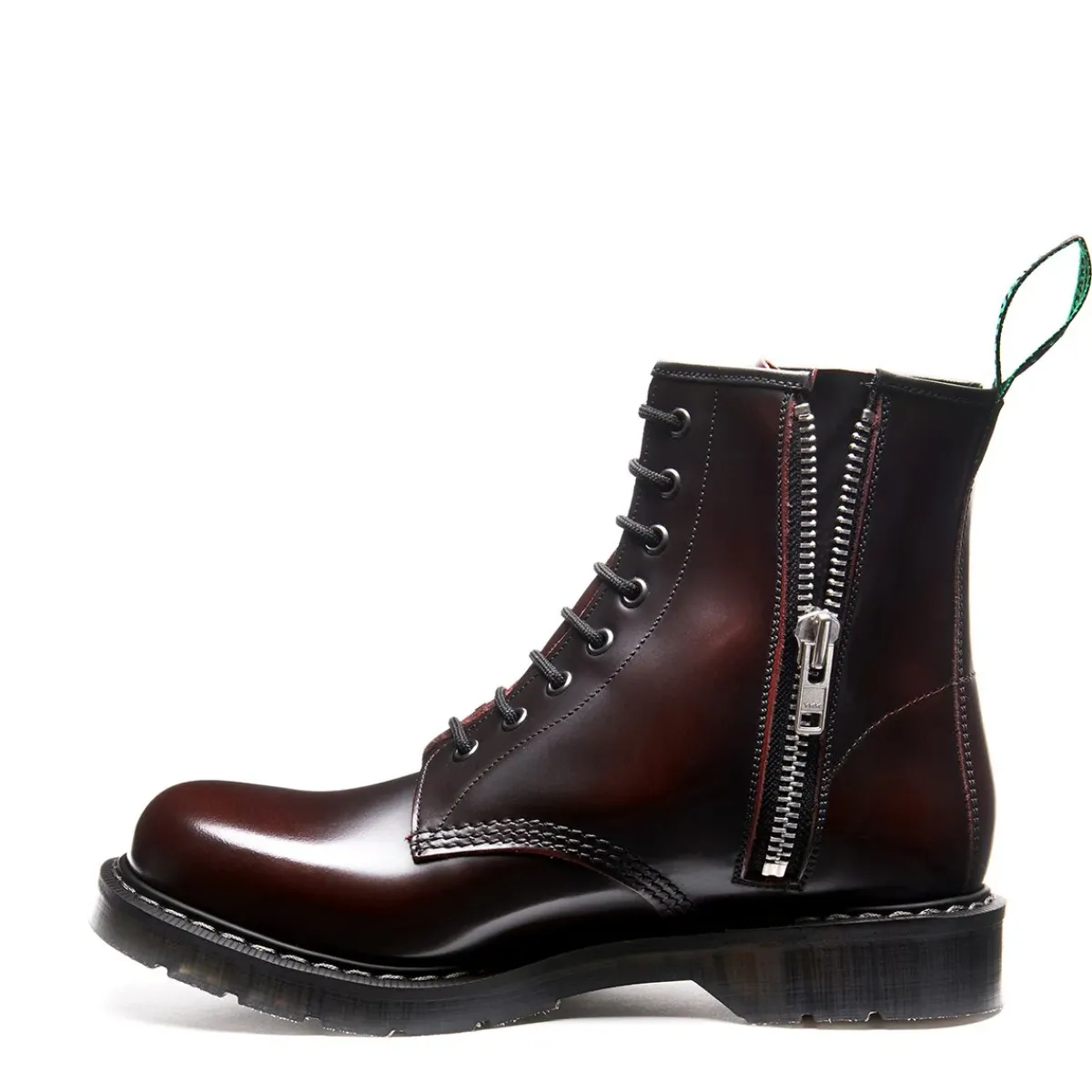 NPS Solovair 8 Eye Zip Derby Boot-Women Zip Boots|Derby Boots