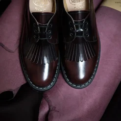 NPS Solovair Burgundy Rub-Off Gibson Shoe & Shoe Kiltie- Bundles|Logger Boots