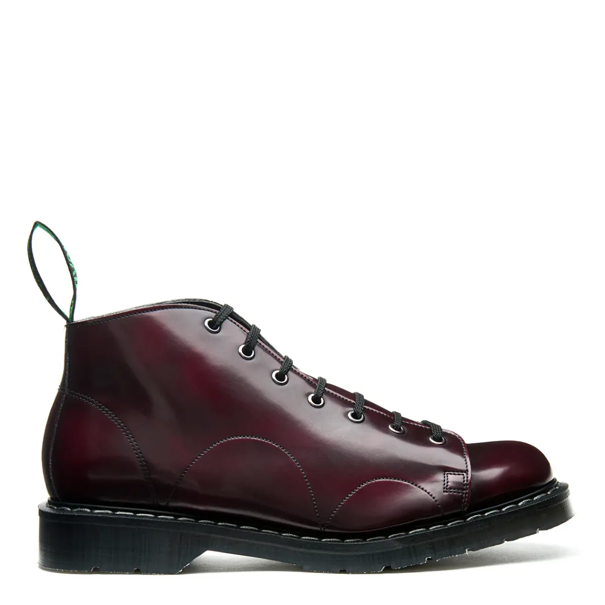NPS Solovair Cherry Red Rub-Off Vegan Hi-Shine Monkey Boot-Women Monkey Boots|Vegan Boots