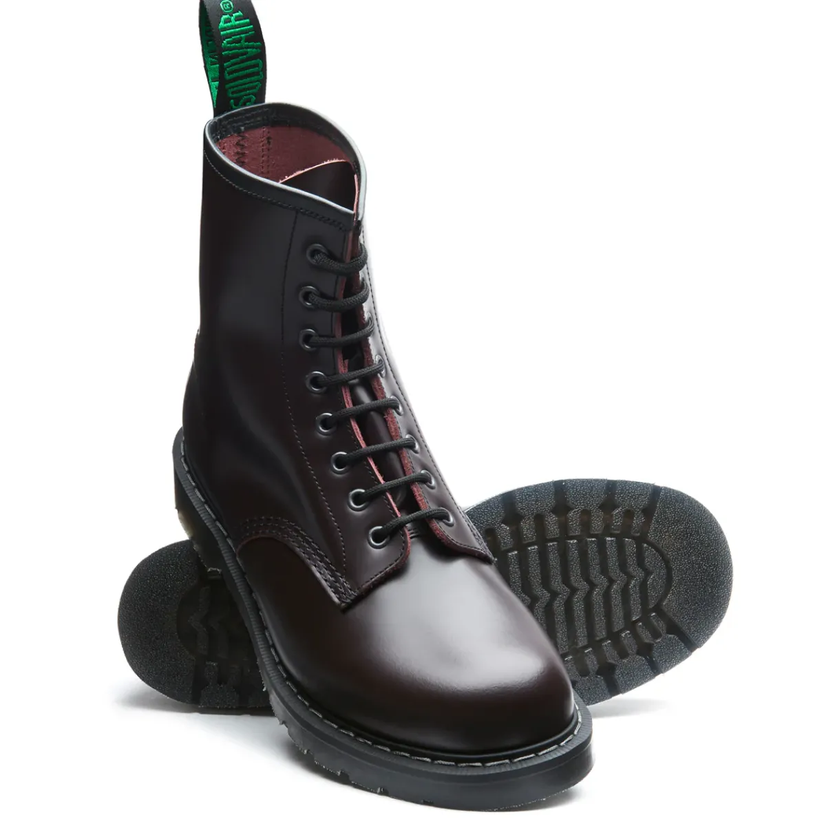 NPS Solovair Cordovan 8 Eye Derby Boot-Women Derby Boots|Logger Boots