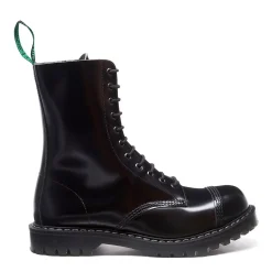 NPS Solovair Englander Black 11 Eye Steel Toe Derby Boot- Steel Toe Boots|Logger Boots