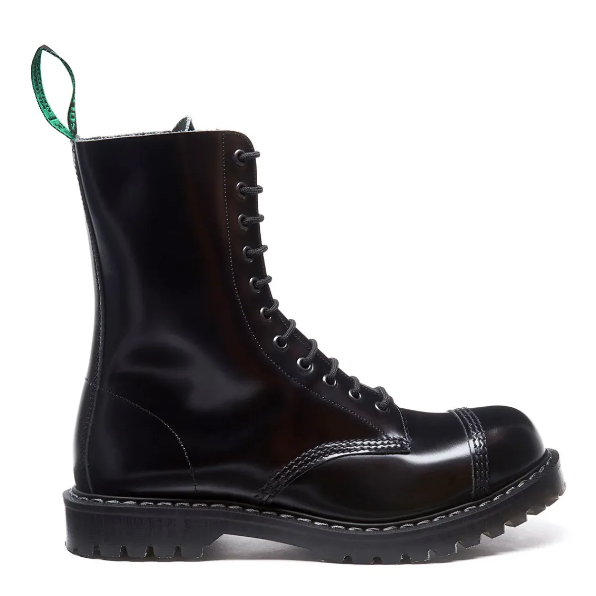 NPS Solovair Englander Black 11 Eye Steel Toe Derby Boot- Steel Toe Boots|Logger Boots