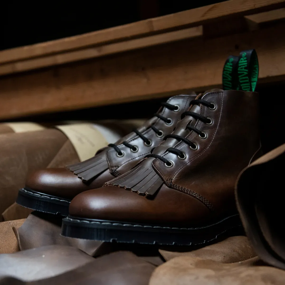 NPS Solovair Gaucho Crazy Horse 6 Eye Astronaut Boot & Boot Kiltie- Bundles|Logger Boots