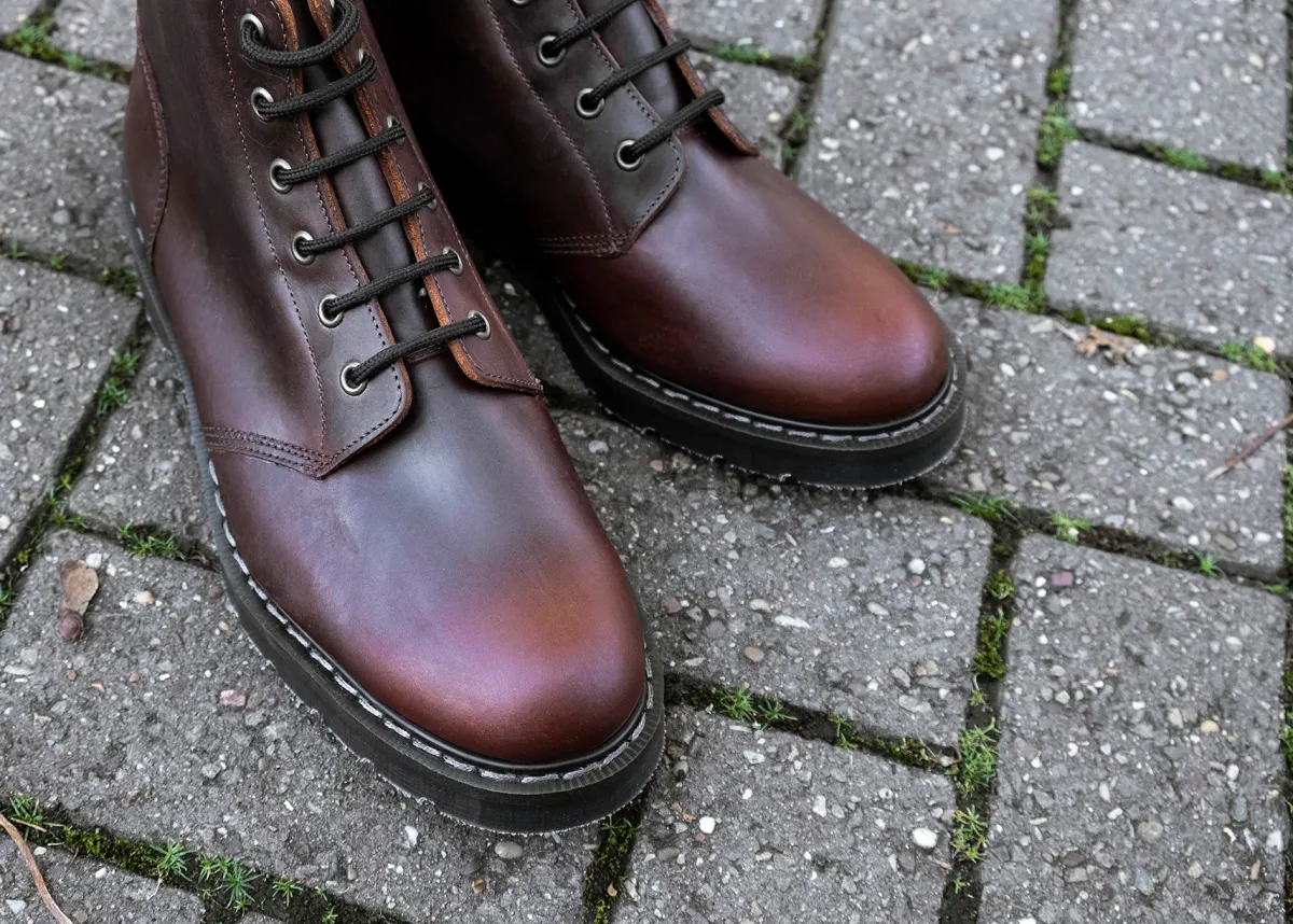 NPS Solovair Gaucho Crazy Horse 6 Eye Astronaut Boot-Women Derby Boots|Astronaut Boots