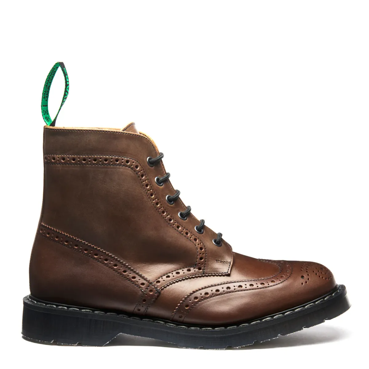 NPS Solovair Gaucho Crazy Horse 6 Eye Brogue Boot-Women Derby Boots|Brogue Boots
