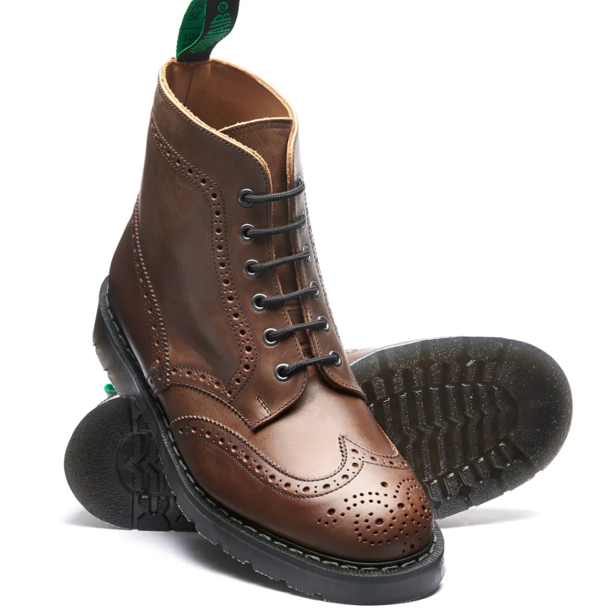 NPS Solovair Gaucho Crazy Horse 6 Eye Brogue Boot-Women Derby Boots|Brogue Boots