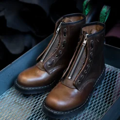 NPS Solovair Gaucho Crazy Horse 8 Eye Derby Boot & Zip Guard- Bundles|Logger Boots