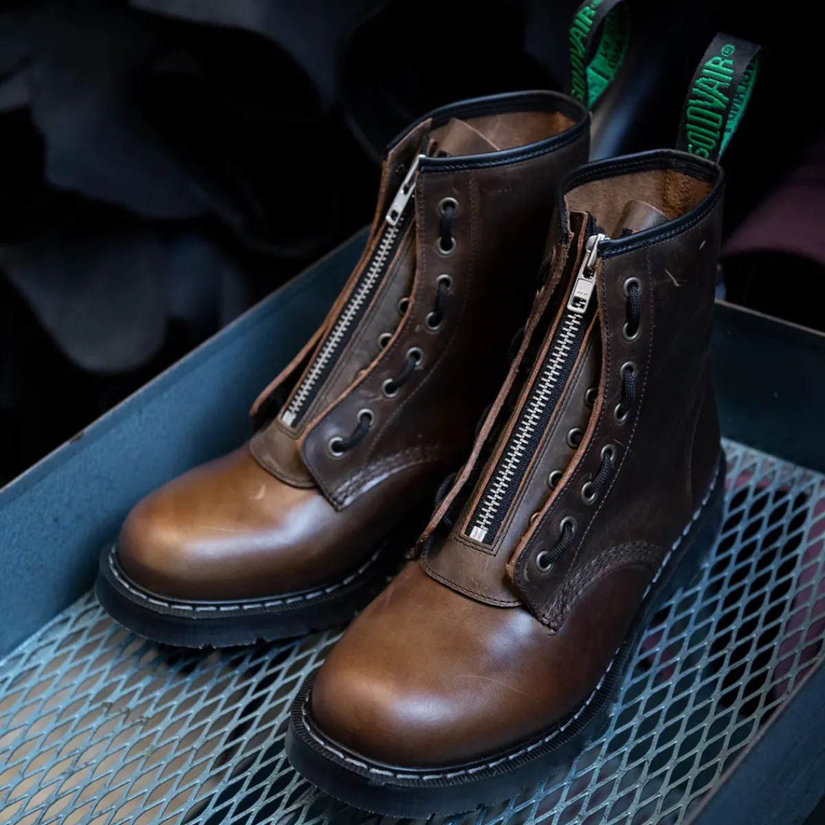 NPS Solovair Gaucho Crazy Horse 8 Eye Derby Boot & Zip Guard- Bundles|Logger Boots