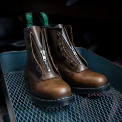 NPS Solovair Gaucho Crazy Horse 8 Eye Derby Boot & Zip Guard- Bundles|Logger Boots