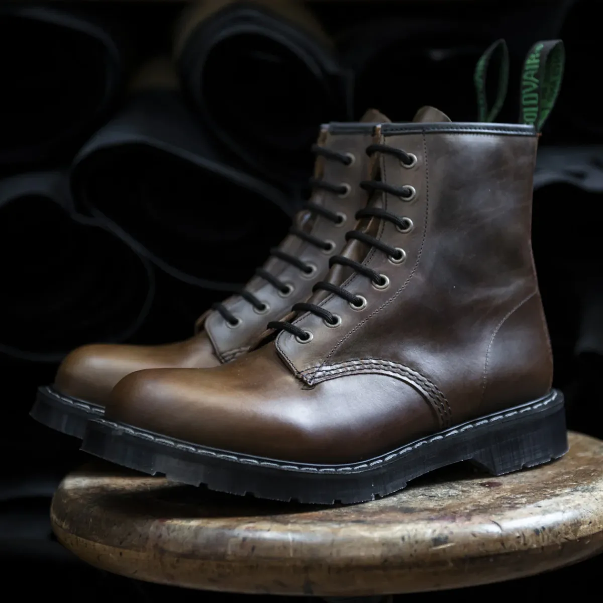 NPS Solovair Gaucho Crazy Horse 8 Eye Derby Boot-Women Derby Boots|Logger Boots