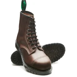 NPS Solovair Gaucho Crazy Horse 8 Eye Steel Toe Derby Boot- Steel Toe Boots|Logger Boots
