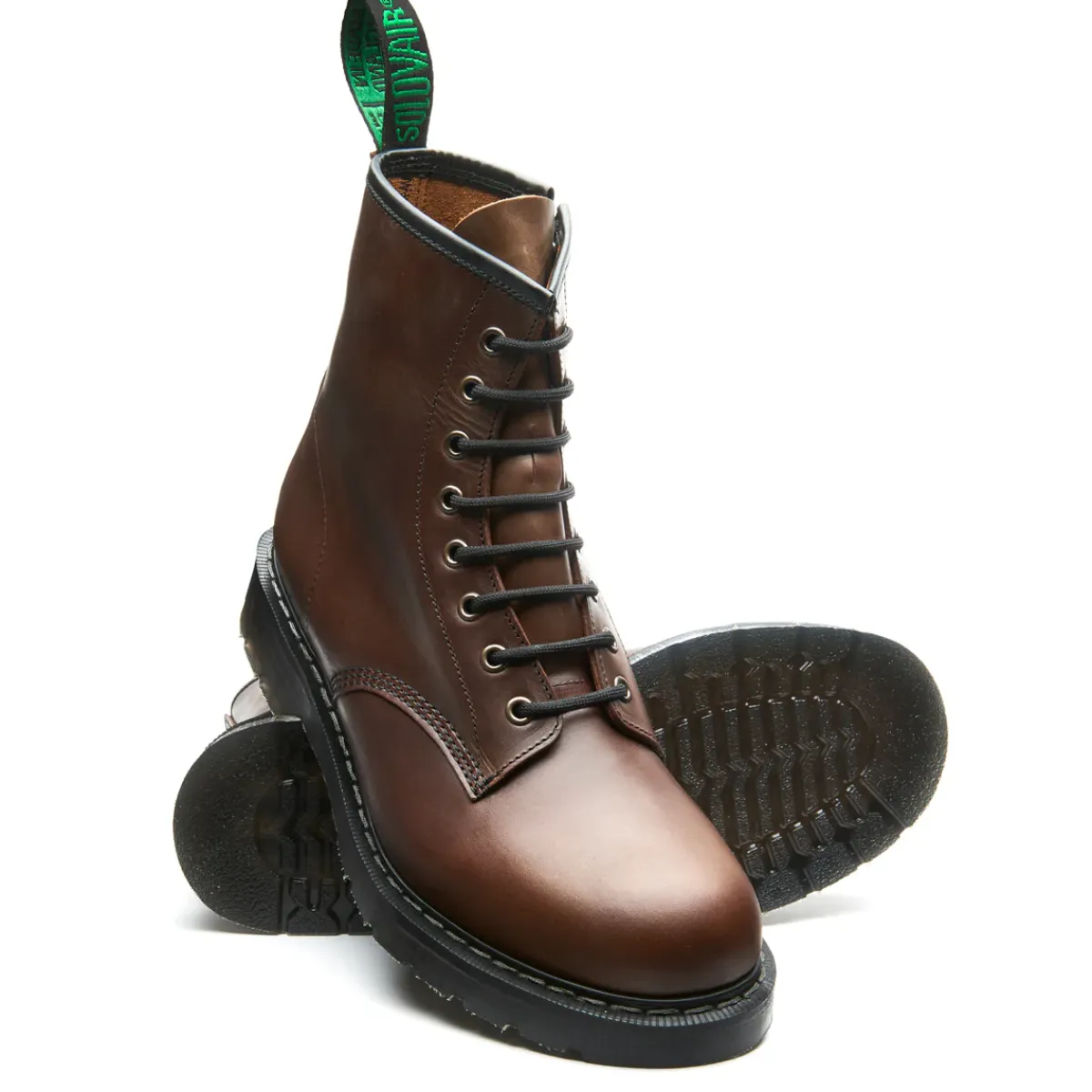 NPS Solovair Gaucho Crazy Horse 8 Eye Zip Derby Boot-Women Zip Boots|Derby Boots