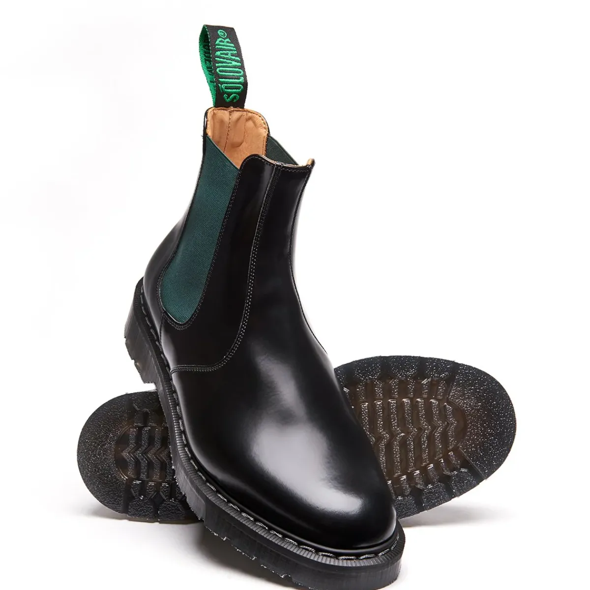 NPS Solovair Green & Black Dealer Boot-Women Dealer Boots|Logger Boots