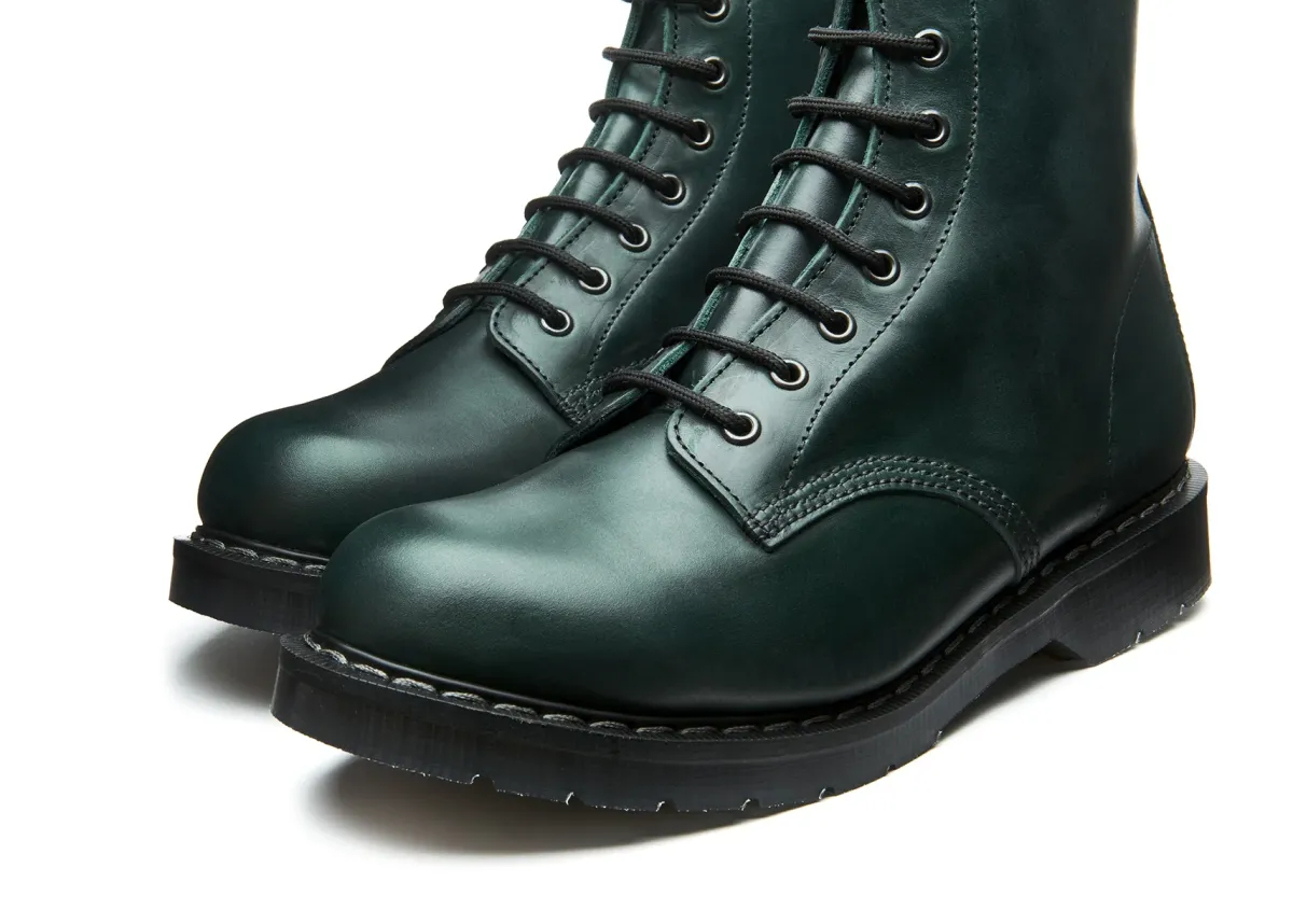 NPS Solovair Green Gaucho 8 Eye Derby Boot-Women Derby Boots|Logger Boots