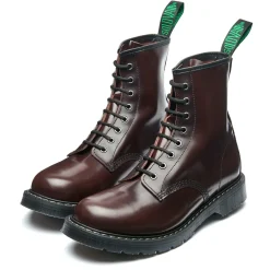 NPS Solovair Merlot Rub-Off 8 Eye Derby Boot- Logger Boots|Derby Boots
