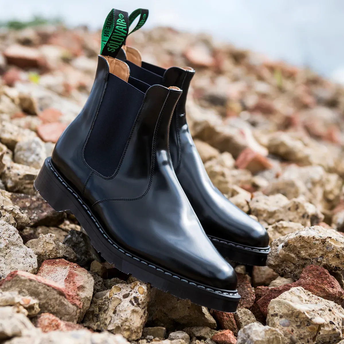 NPS Solovair Navy Blue & Black Dealer Boot-Women Dealer Boots|Dealer Boots