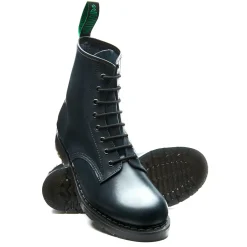 NPS Solovair Navy Gaucho 8 Eye Derby Boot-Women Derby Boots|Logger Boots