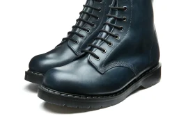 NPS Solovair Navy Gaucho 8 Eye Derby Boot-Women Derby Boots|Logger Boots